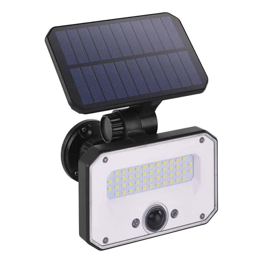 LED Solcellstrålkastare med rörelsesensor SPILO LED/3,7V 3600mAh 3000K IP54 + fjärrkontroll