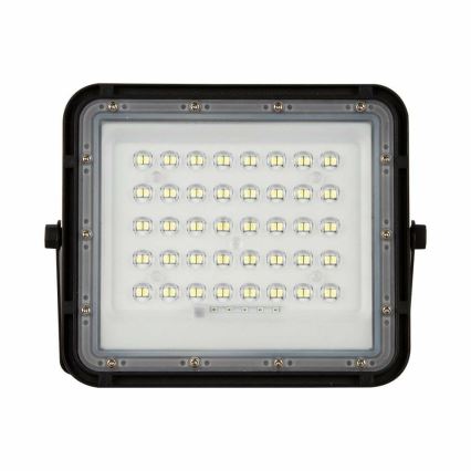 LED Utomhus ljusreglerad solcell reflektor LED/10W/3,2V IP65 4000K svart + fjärrkontroll