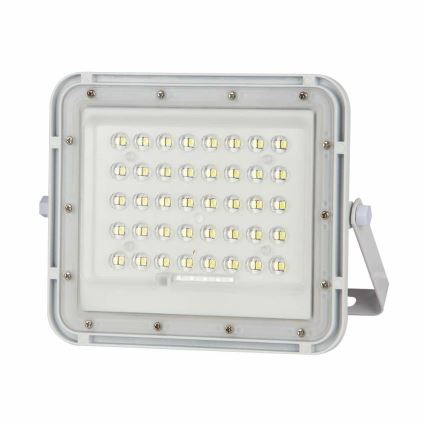 LED Utomhus ljusreglerad solcell reflektor LED/10W/3,2V IP65 4000K vit + fjärrkontroll