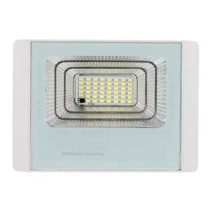 LED Solcellstrålkastare utomhus LED/12W/3,2V IP65 4000K + fjärrkontroll