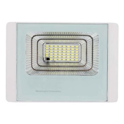 LED Solcellstrålkastare utomhus LED/12W/3,2V IP65 6400K + fjärrkontroll