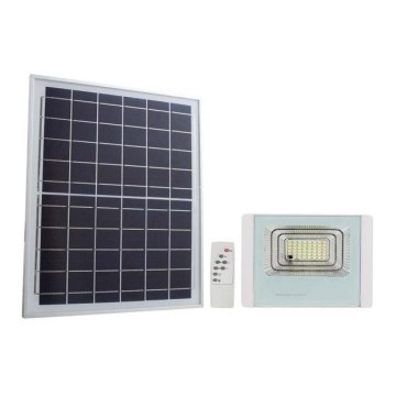 LED Solcellstrålkastare utomhus LED/12W/3,2V IP65 6400K + fjärrkontroll