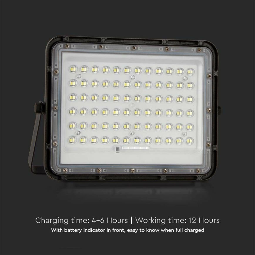 LED Utomhus ljusreglerad solcell strålkastare LED/15W/3,2V IP65 6400K svart + fjärrkontroll