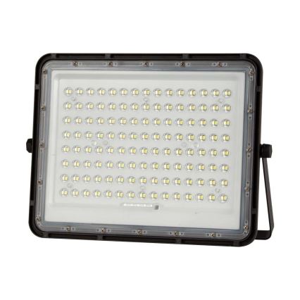 LED Solcellstrålkastare utomhus LED/200W/3,2V 4000K svart IP65 16000 mAh + fjärrkontroll