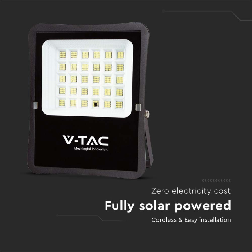 LED Solcellstrålkastare utomhus LED/20W/3,2V 6400K IP65 15000 mAh + fjärrkontroll