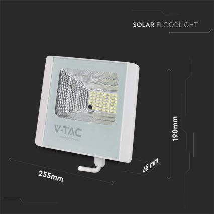 LED Solcellstrålkastare utomhus LED/20W/3,2V IP65 6400K 20000 mAh + fjärrkontroll