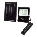 LED Solcellstrålkastare utomhus LED/6W/3,2V 4000K IP65 5000 mAh + fjärrkontroll