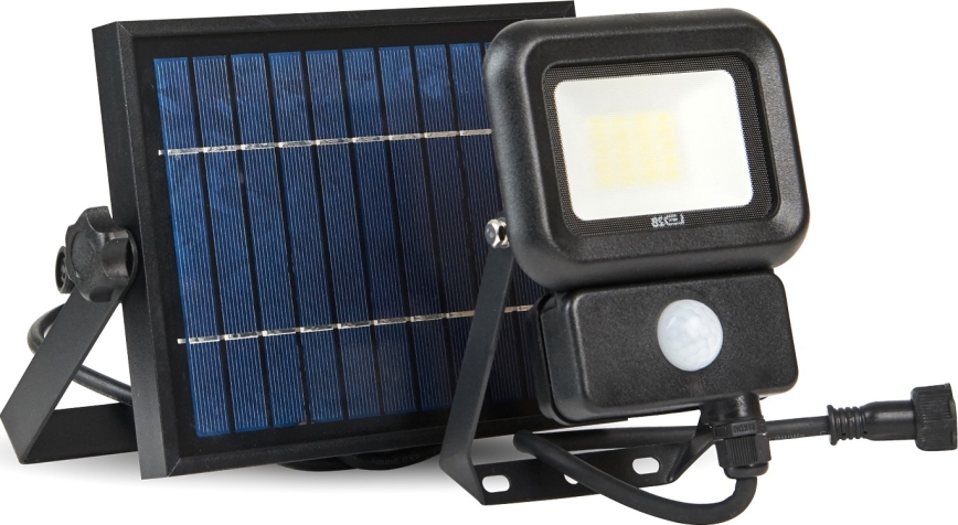 LED Solcellstrålkastare utomhus med sensor LED/10W/3,7V 6500K IP65 2200 mAh