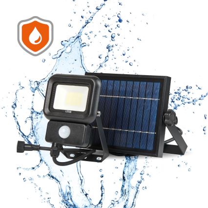 LED Solcellstrålkastare utomhus med sensor LED/10W/3,7V 6500K IP65 2200 mAh