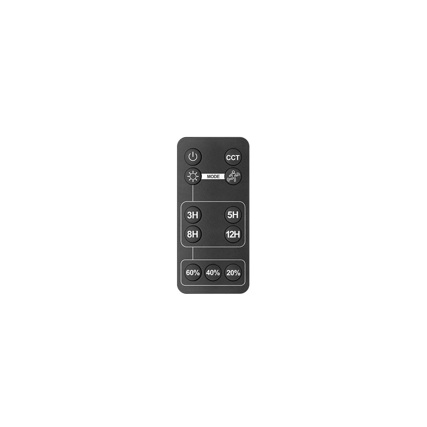 LED Solcellstrålkastare utomhus med sensor LED/30W/6,4V IP65 3000/4000K 6000 mAh + fjärrkontroll