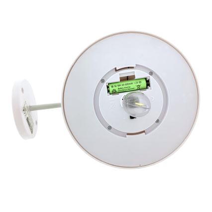 LED Solcellsvägglampa LED/0,5W/1,2V 600 mAh IP44 vit