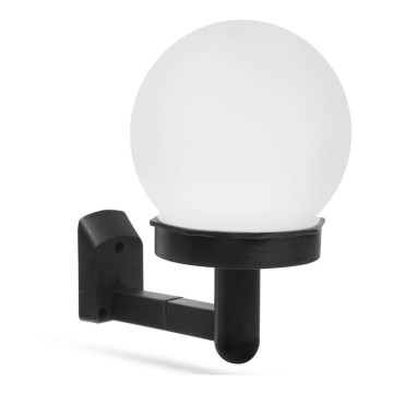 LED Solcellsvägglampa LED/1,2V 40mAh IP44 svart