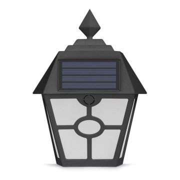 LED Solcellsvägglampa LED/1,2V 600mAh IP44 svart