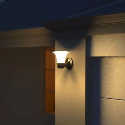 LED solcellsvägglampa med sensor LED/15W/3,2V 4000K/6000K IP65 6000 mAh