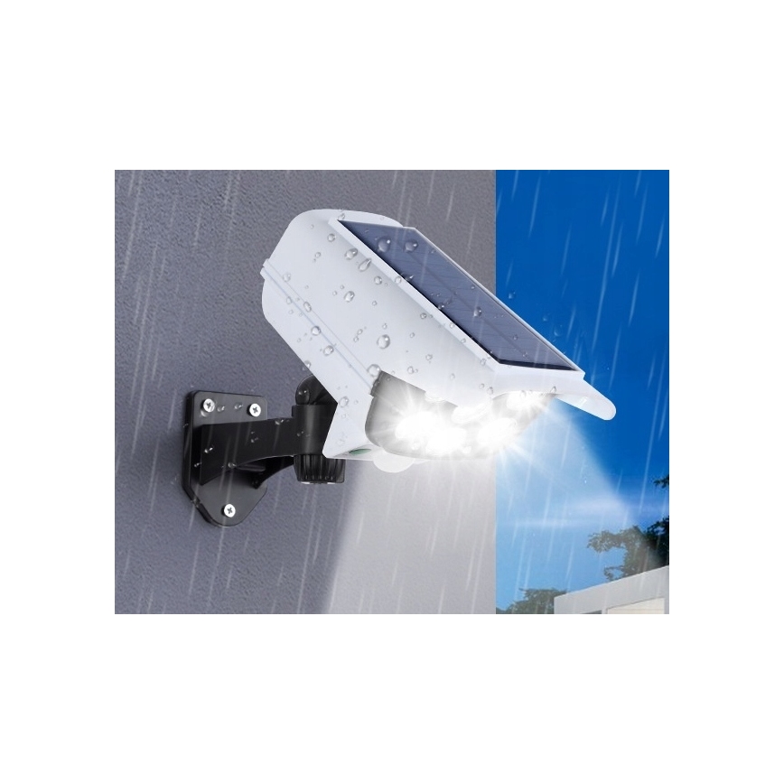 LED solarmodell av säkerhetskamera med sensor KAMERA LED/1W/3,7V 1200 mAh IP44 + fjärrkontroll