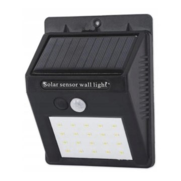 LED-solcellsvägglampa med sensor LED/0,55W/3,7V 1200 mAh IP65