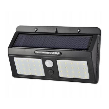 LED-solcellsvägglampa med sensor LED/1,2W/3,7V 1200 mAh IP54