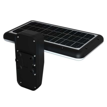 LED solcellsvägglampa med sensor LED/15W/3,2V 4000K/6000K IP65 6000 mAh svart