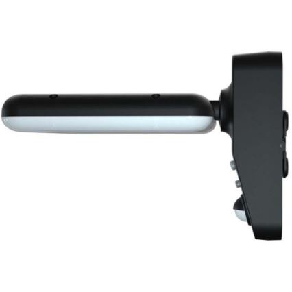 LED solcellsvägglampa med sensor LED/15W/3,2V 4000K/6000K IP65 6000 mAh svart