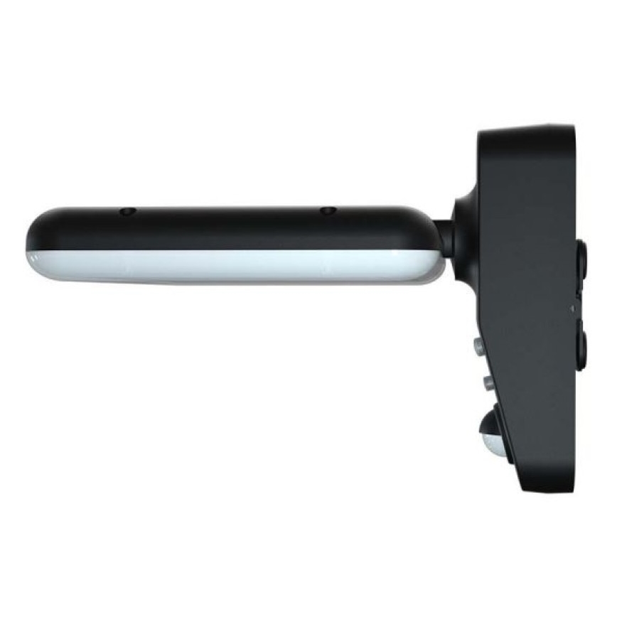LED solcellsvägglampa med sensor LED/15W/3,2V 4000K/6000K IP65 6000 mAh svart