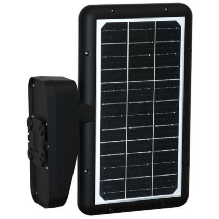 LED solcellsvägglampa med sensor LED/15W/3,2V 4000K/6000K IP65 6000 mAh svart