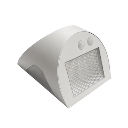LED solcellsdriven vägglampa med sensor LED/3W/3,7V 3000/4000K 1200 mAh IP54 vit