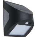LED solcellsvägglampa med sensor LED/3W/3,7V 3000/4000K 1200 mAh IP54 svart