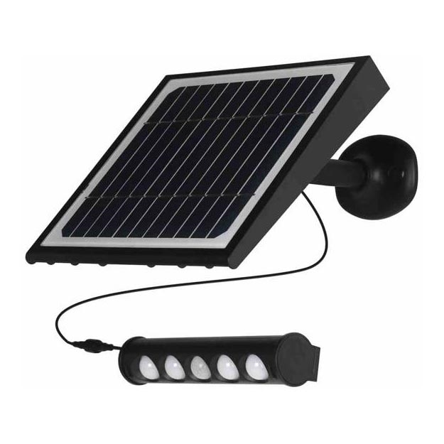 LED Solcellsvägglampa med sensor LED/8W/3,7V 4000 mAh 4000K IP65