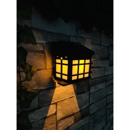 LED Solcellsvägglampa med skymningssensor LED/2V 70 mAh IP44