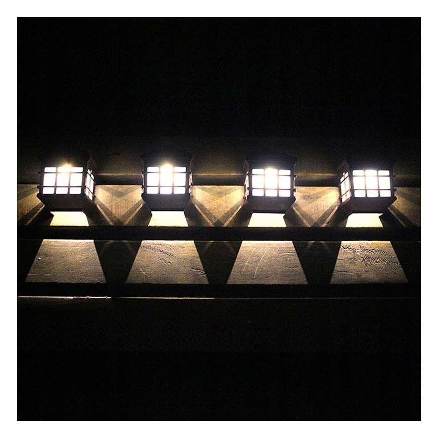 LED Solcellsvägglampa med skymningssensor LED/2V 70 mAh IP44