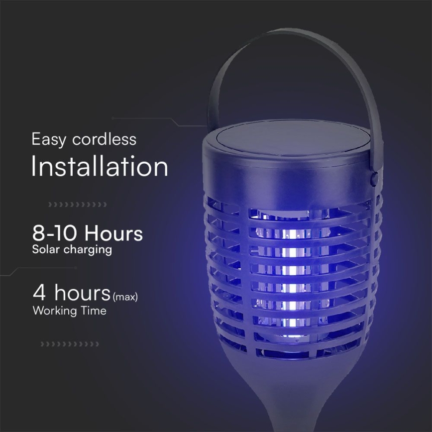 LED Solinsektszappare 3i1 LED/1,3W/3,7V IP24 20 mm 2200 mAh