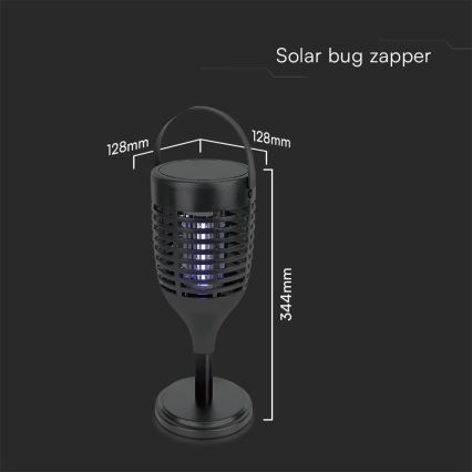 LED Solinsektszappare 3i1 LED/1,3W/3,7V IP24 20 mm 2200 mAh