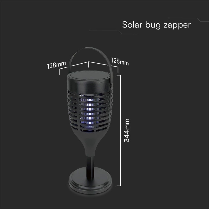 LED Solinsektszappare 3i1 LED/1,3W/3,7V IP24 20 mm 2200 mAh