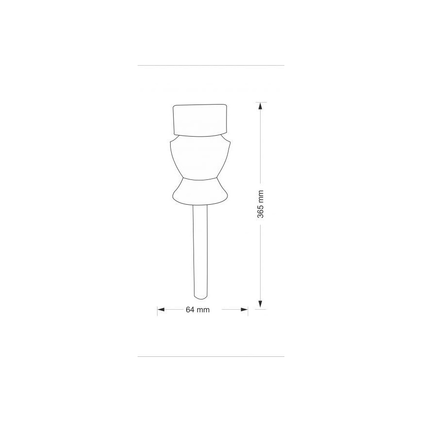 LED sollampa Kristall 2xLED-RGB/0,02W/1xAAA matt krom