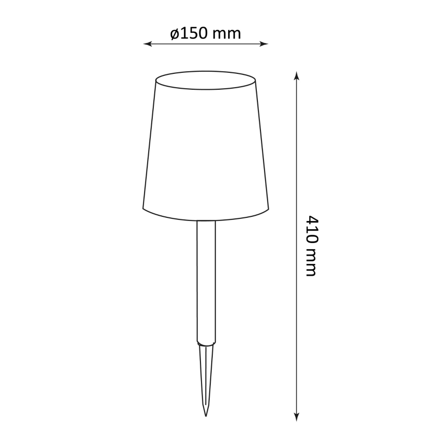 LED sollampa RUMBA LED/1,2V IP44
