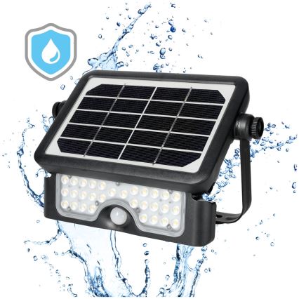 LED sollampa strålkastare med en sensor LED/5W/3,7V 4000K IP65
