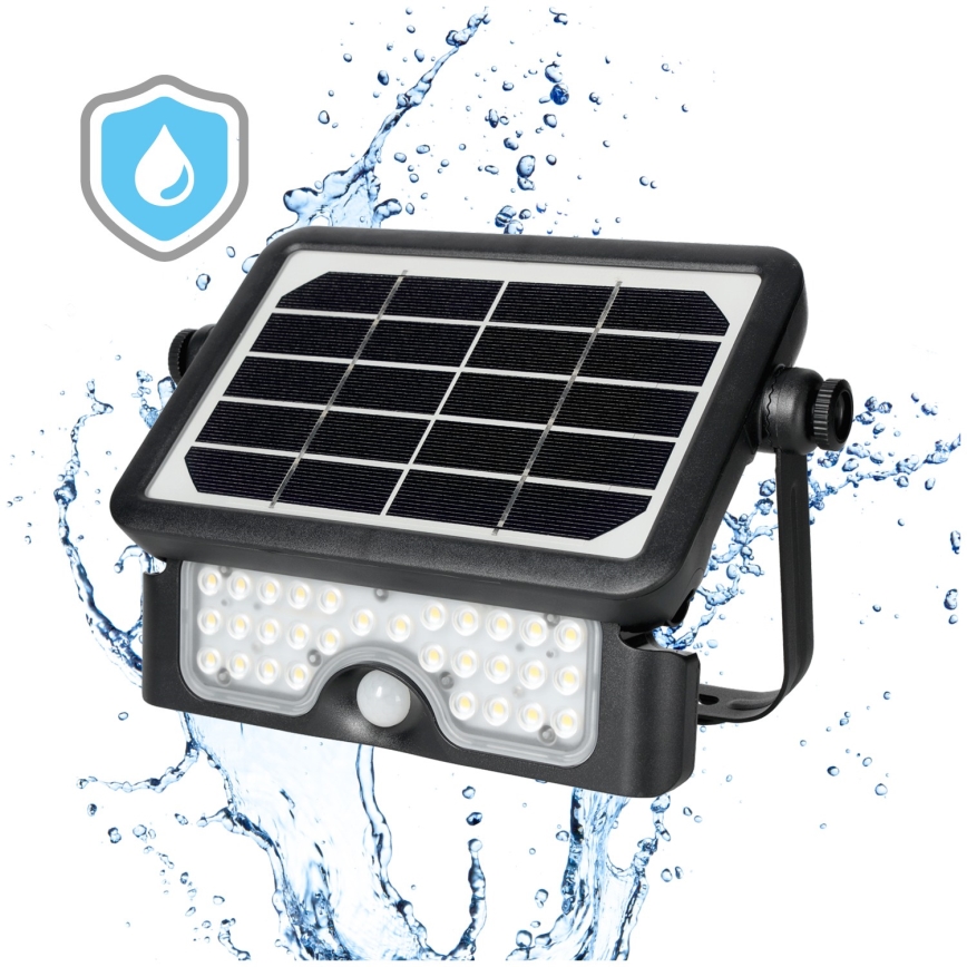LED sollampa strålkastare med en sensor LED/5W/3,7V 4000K IP65