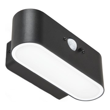 LED sollampa väggbelysning med en sensor SOLARIS2 LED/2,5W/3,7V 4000K IP44