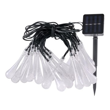 LED solljusslinga ICE 30xLED/1,2V IP44