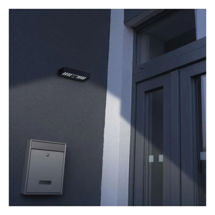 LED solcellsspot med rörelsesensor LED/3,7V 3000mAh 4000K IP65 svart