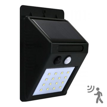 LED SolVägglampabelysning med sensor LED/2,2W IP44