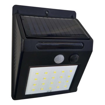 LED SolVägglampabelysning med sensor LED/3W IP44
