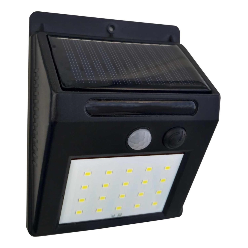 LED SolVägglampabelysning med sensor LED/3W IP44