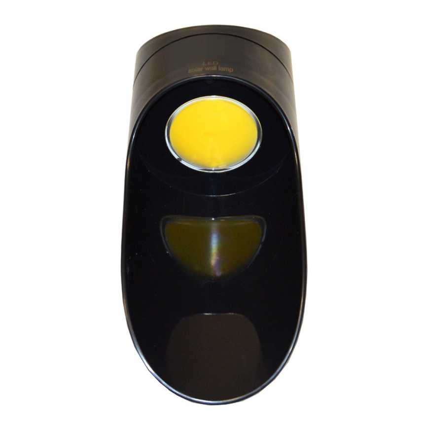 LED SolVägglampabelysning PALESA LED/1W/3,7V IP65 svart