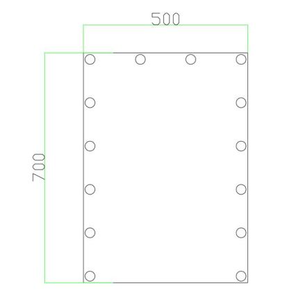 LED Spegel med belysning 14xLED/1W/230V 3000/4000/6000K 70x50 cm IP44