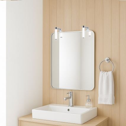 LED-spegelbelysning APA MINI LED/4W/230V IP44, blank krom