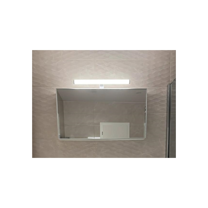 LED-spegelbelysning för badrum, 12 W, 230 V, 59,5 cm, IP44, vit