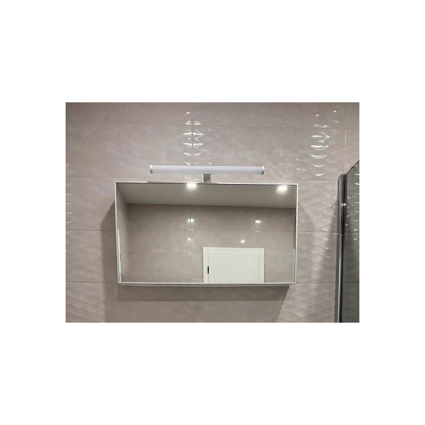 LED-spegelbelysning för badrum, 12 W, 230 V, 59,5 cm, IP44, vit