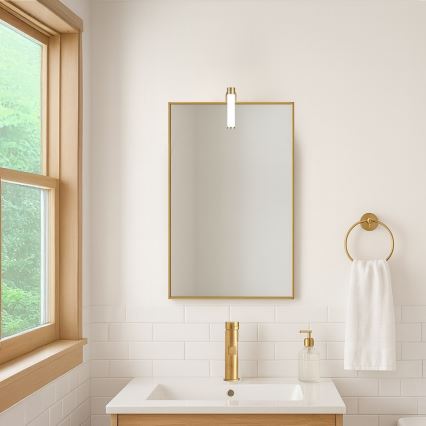 LED-spegelbelysning för badrum APA MINI LED/4W/230V IP44 i guld