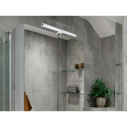LED-spegelbelysning för badrum LED/10W/230V 45 cm IP44 blank krom